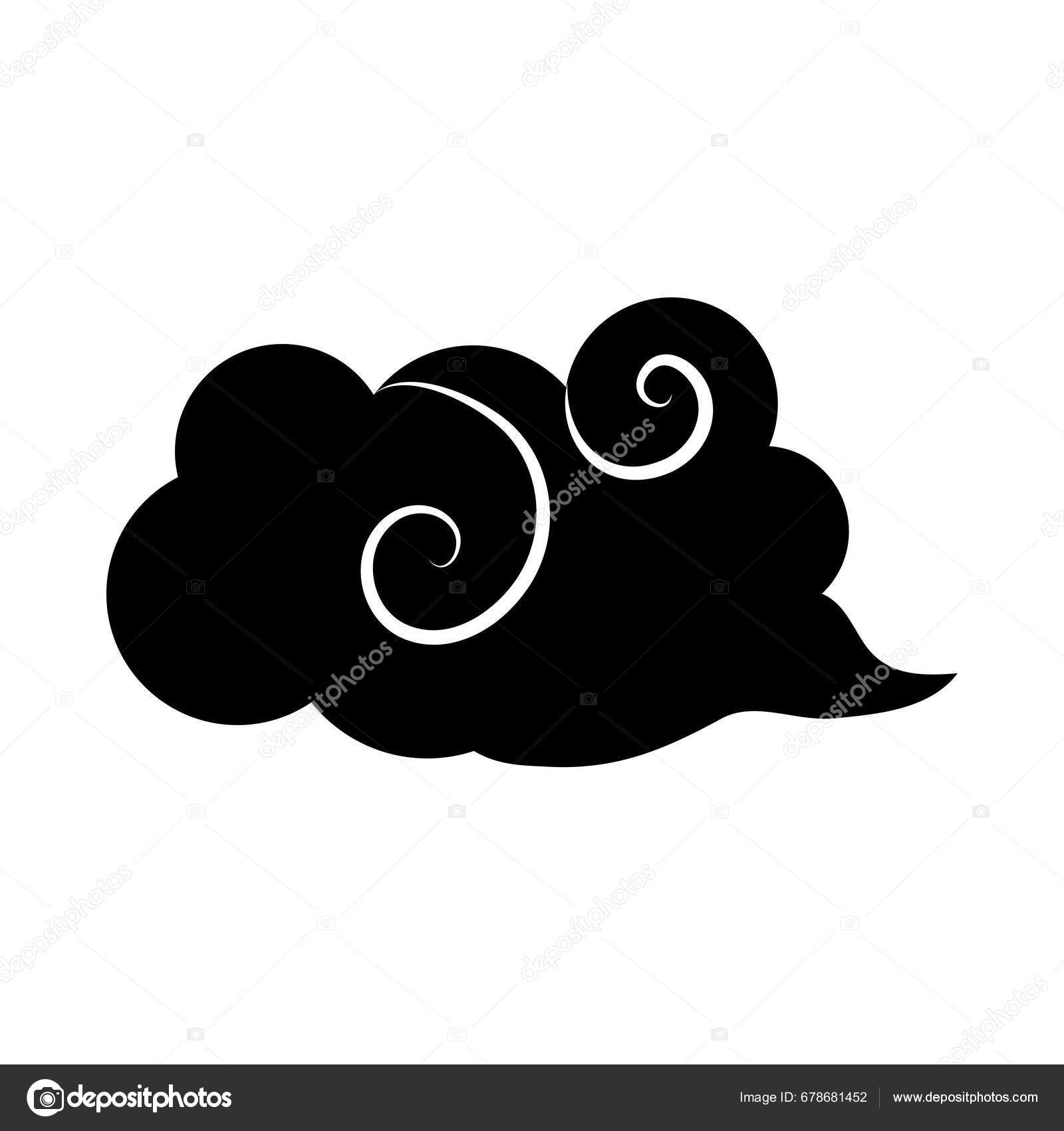 Nuvens Chinesas Logotipo Modelo Vector Símbolo Natureza Royalty Free SVG,  Cliparts, Vetores, e Ilustrações Stock. Image 160008706
