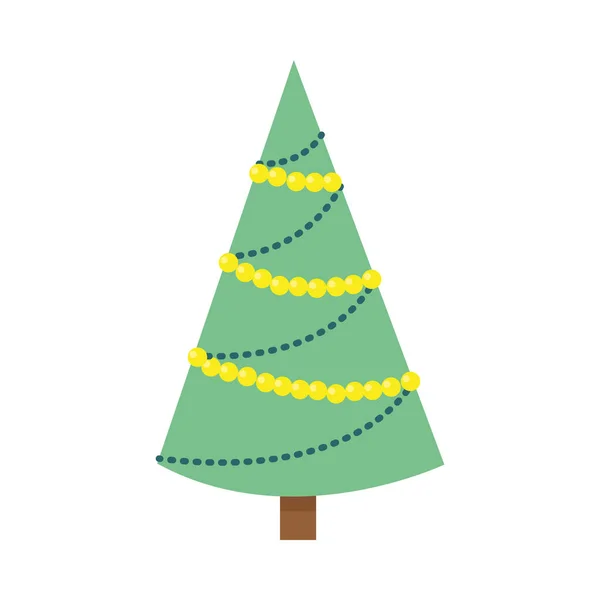 Christmas Tree Illustration Vector Isolated — Stock Vector