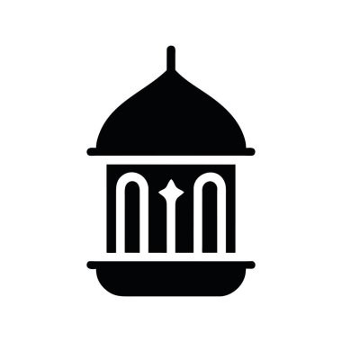 Müslüman lamba illüstrasyon vektörü izole edildi