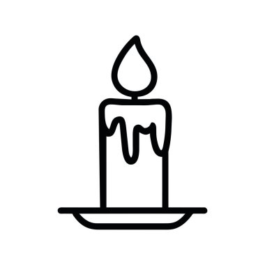 mum simgesi resimleme vektörü izole edildi