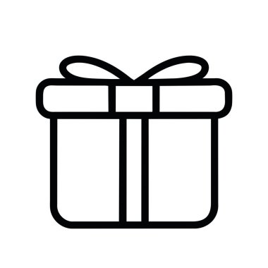 hediye kutusu simge vektör izole