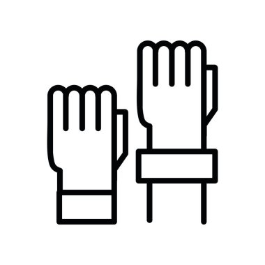 izole edilmiş yumruk simgesi vektörünü göster