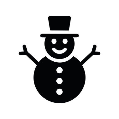 kardan adam simgesi çizim vektörü izole edildi