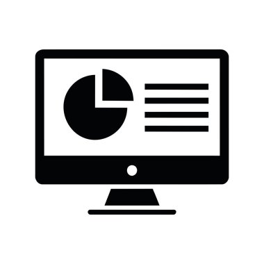 Pasta grafiği simgesi vektörü izole edilmiş