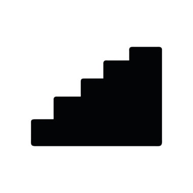 merdiven simgesi resimleme vektörü izole edildi