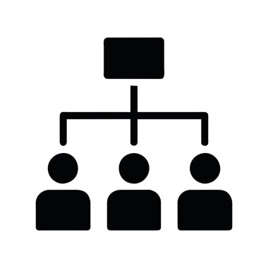 organizasyon çizelgesi vektörü izole edildi