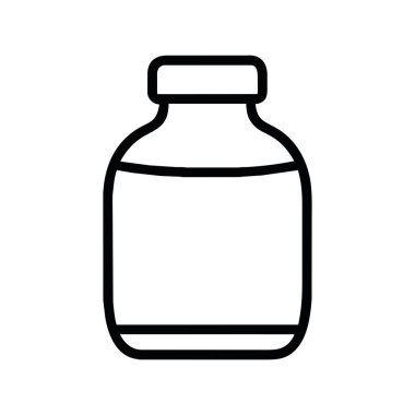 ilaç şişesi ikon vektörü izole