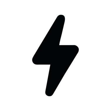 gök gürültüsü simgesi tasarım vektörü izole edildi