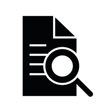 loupe simge vektörü izole edilmiş belge