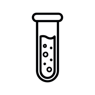 laboratuvar matarası resimleme vektörü izole edildi