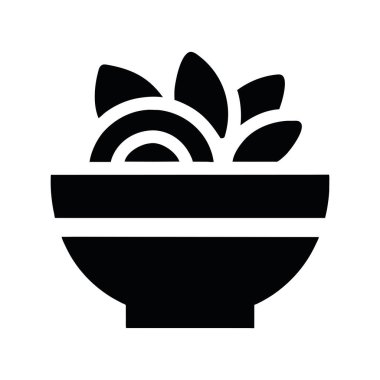 salata simgesi illüstrasyon vektörü izole