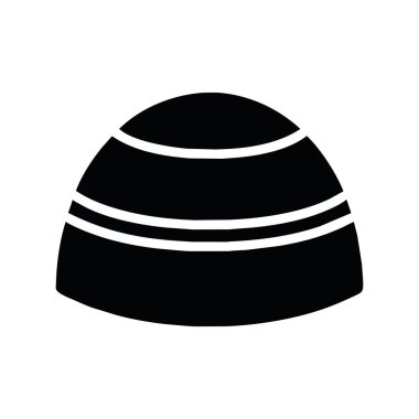 kippah simge tasarım vektörü izole edildi