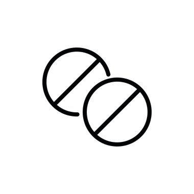 hap simgesi resimleme vektörü izole edildi