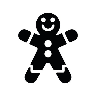 Zencefilli ekmek resimleme vektörü izole edildi