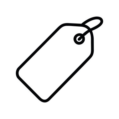 etiket simgesi resimleme vektörü izole edildi