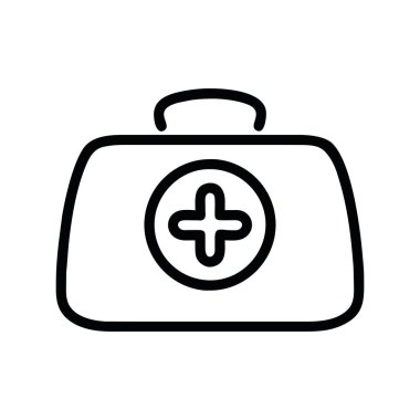 İlk yardım kiti resim vektörü izole edildi