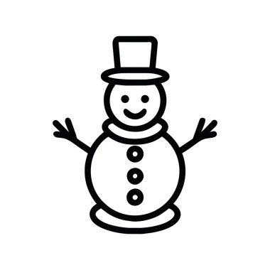 kardan adam simgesi çizim vektörü izole edildi