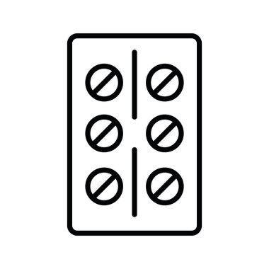 hap tableti simgesi vektörü izole edildi