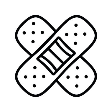 yara bandı yardım ikonu vektörü izole