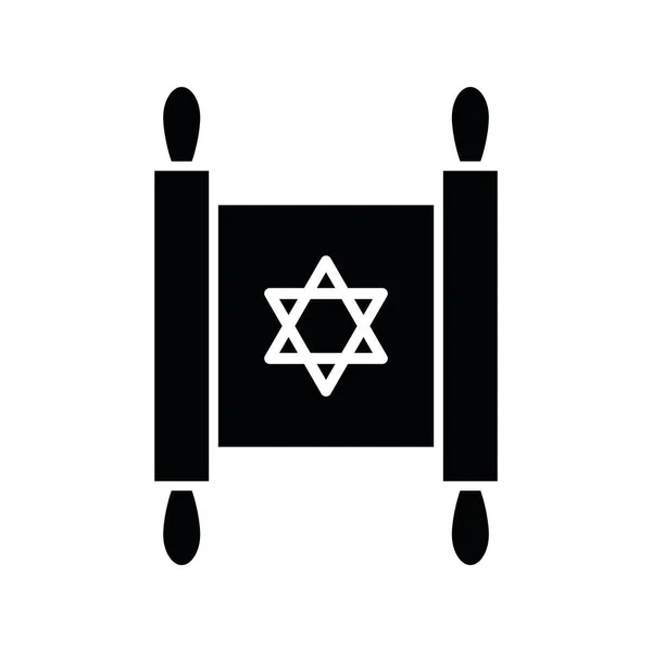 Torah Scroll Icon Vector Isolated — Stock Vector