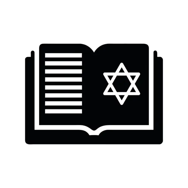 Torah Book Icon Vector Isolated — Stock Vector