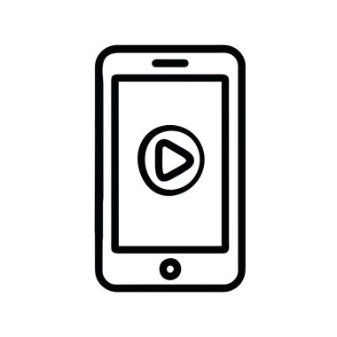 çalma simgesi vektörü izole edilmiş akıllı telefon