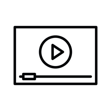 müzik çalar simgesi vektörü izole edildi