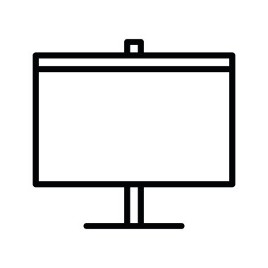 Projektör ekran vektörü izole edildi