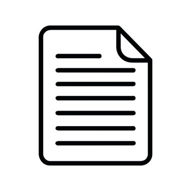 belge simgesi resimleme vektörü izole edildi