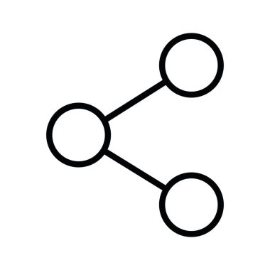 paylaşım düğmesi vektörü izole edildi