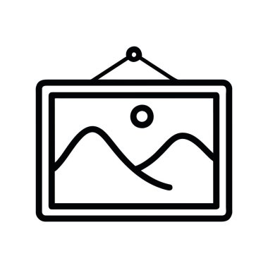 resim simgesi çizim vektörü izole edildi