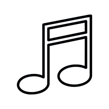 Müzik Not simge vektör izole