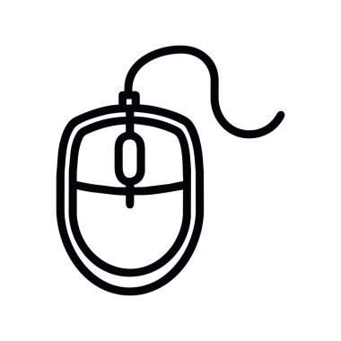 bilgisayar fare simgesi vektörü izole edildi