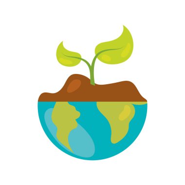 bitki vektörü izole edilmiş toprak