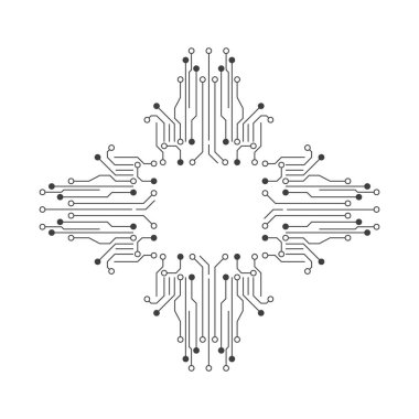 devre elektrik işlemci vektörü izole edildi