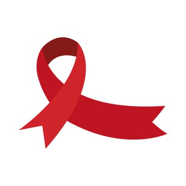 AIDS gündüz kurdelesi farkındalık gösterme vektörünü izole eder