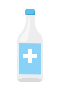 ilaç şişesi tasarımı vektörü izole