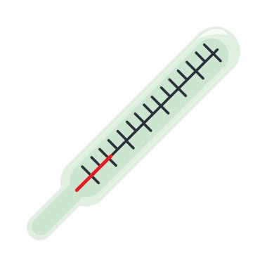 termometre çizim vektörü izole edildi