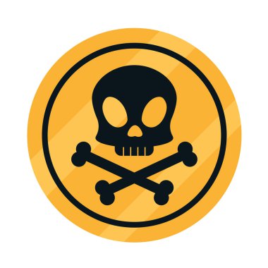 tehlike sembolü çizim vektörü izole edildi