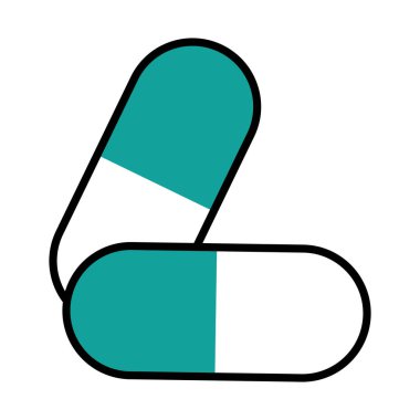 hap simgesi tasarımı vektörü izole edildi