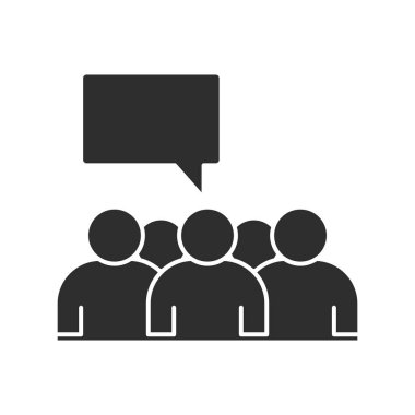 Erkeklerin simgesi izole edilmiş vektörü protesto etti