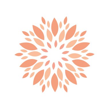 çiçek yaprakları çizim vektörü izole