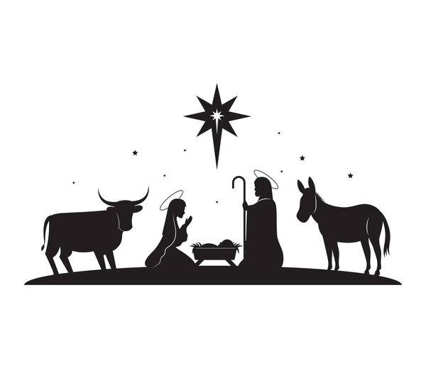 святая икона семьи вектор изолирован