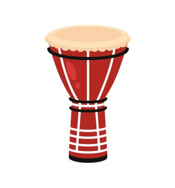 bata drum kültürel çizim vektörü izole
