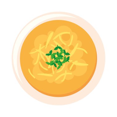 Batata çorbası illüstrasyon vektörü izole