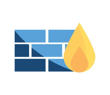 İzole edilmiş bir güvenlik duvarı vektörünün veri güvenliği çizimi