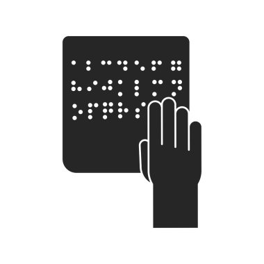 El ve kitap vektörü izole edilmiş kabartma tasarımı