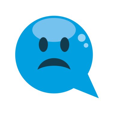 mavi Pazartesi konuşma balonu vektörü izole edildi