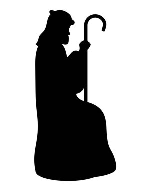 Kutsal Joseph simgesi vektörü izole edildi.