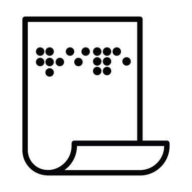 Braille sistem alfabesi çizim tasarımı